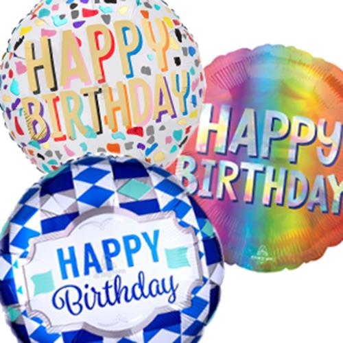 Happy Birthday Balloons Bouquet of 3