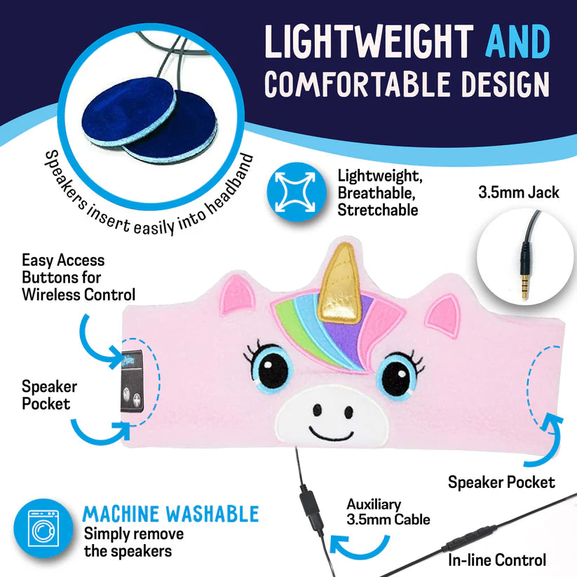 Unicorn CozyPhones Headband 3.0