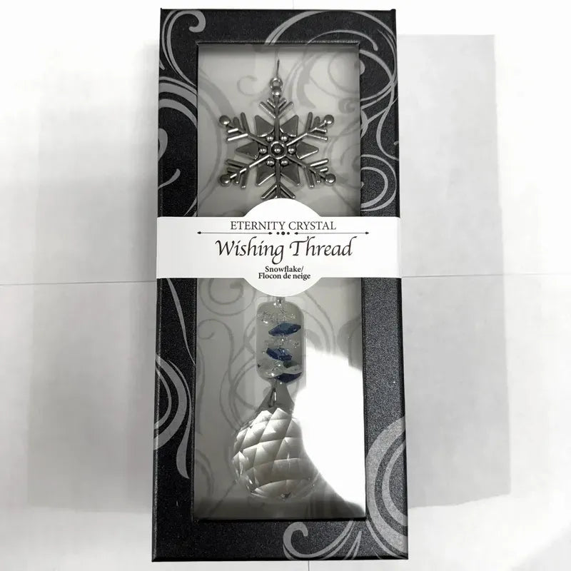 Snowflake Wishing Threads Crystal Suncatcher