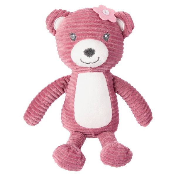 2 Piece Blanket and Plush Pink Bear Set