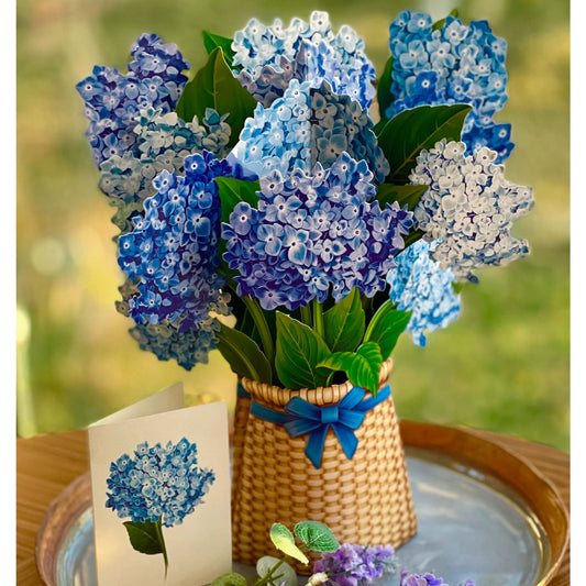 Pop Up Paper Nantucket Hydrangeas Bouquet