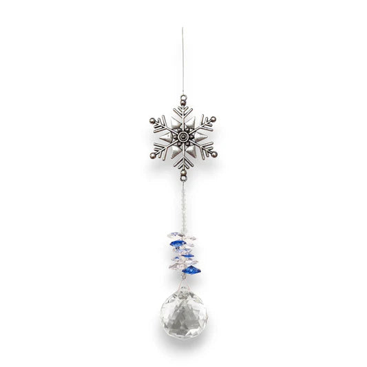 Snowflake Wishing Threads Crystal Suncatcher