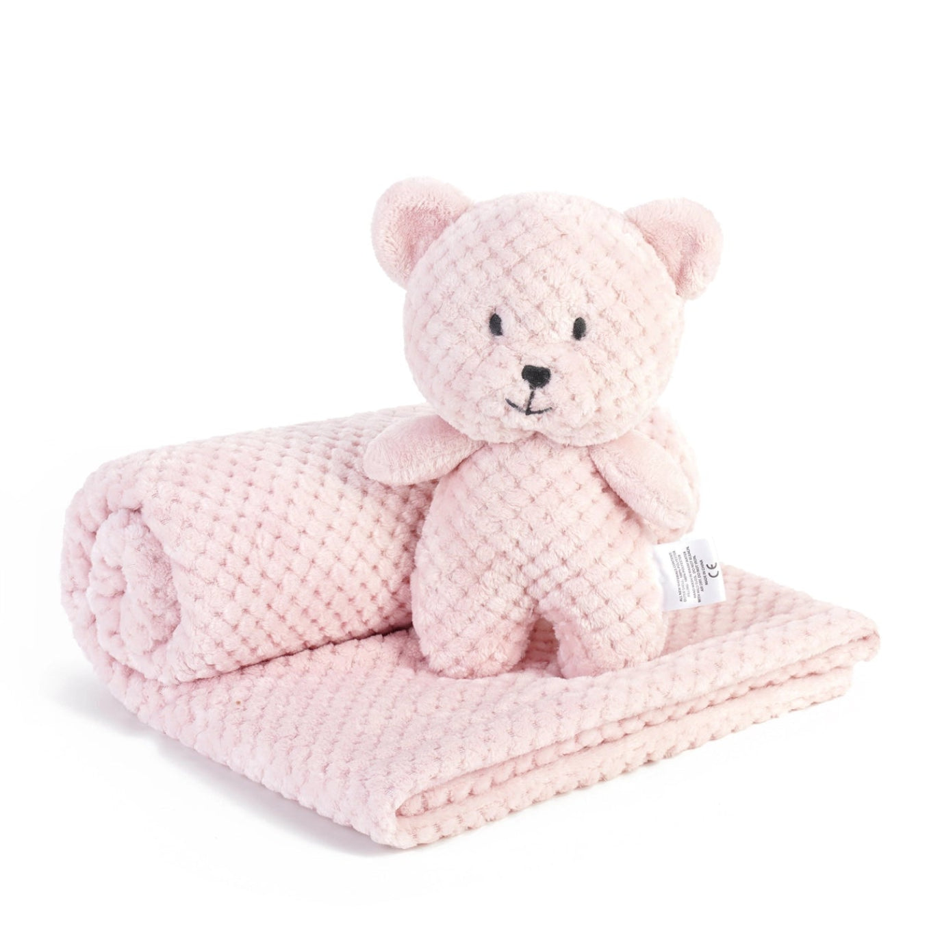 Plush Bear & Blanket 2 Piece Set (Assorted Colors)