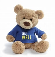 Get Well Bear Blue